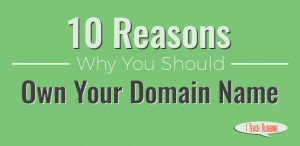 Start a blog by owning your domain name