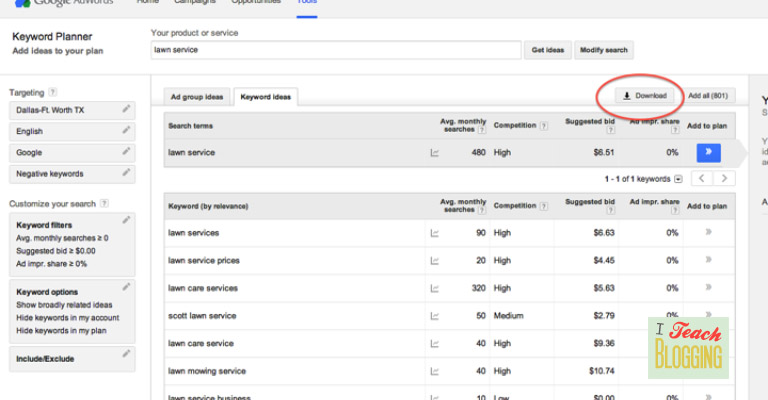 keyword-tool