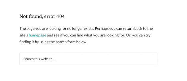 Tips on 404 Pages