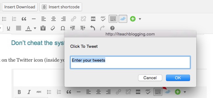 how to use click to tweet