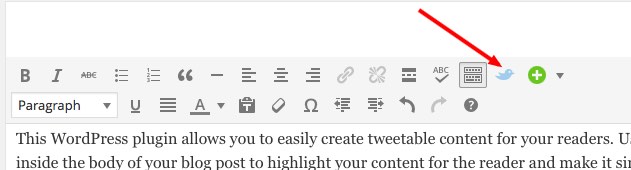 tutorial on WordPress click to tweet