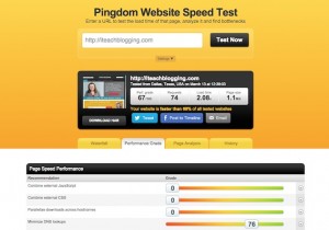 Page speed results after final code