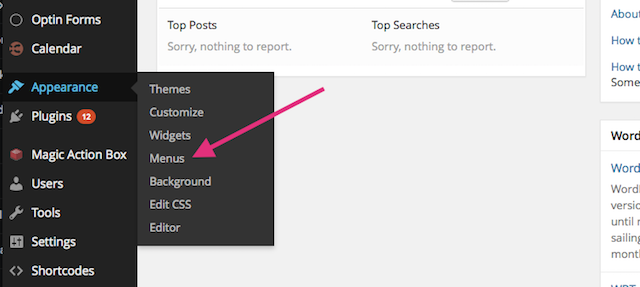 WordPress Menu Tips