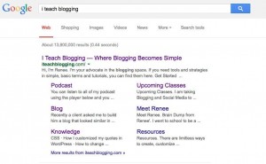WordPress Blog tag line