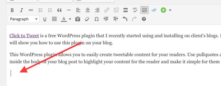 location for tweets for click to tweet