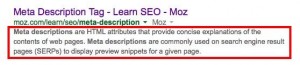 How to use meta description when blogging