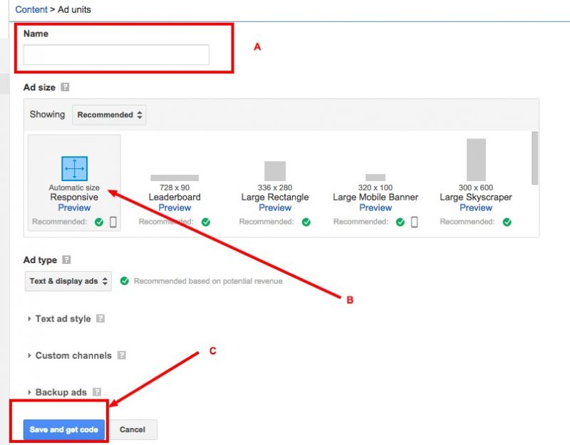 how to set up google adsense