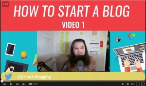 how to start a blog video series