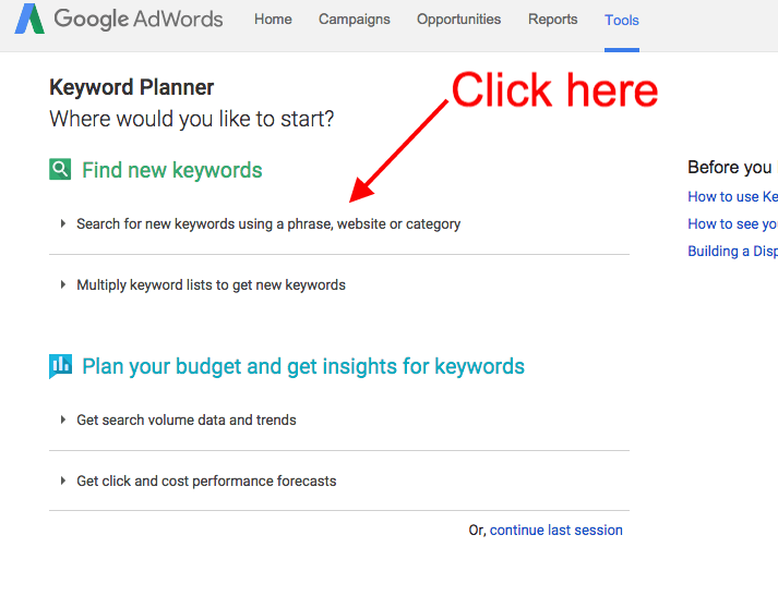 tips on finding longtail keywords