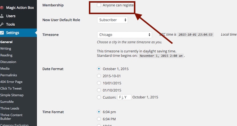 How to keep people from becoming a user on your WordPress blog
