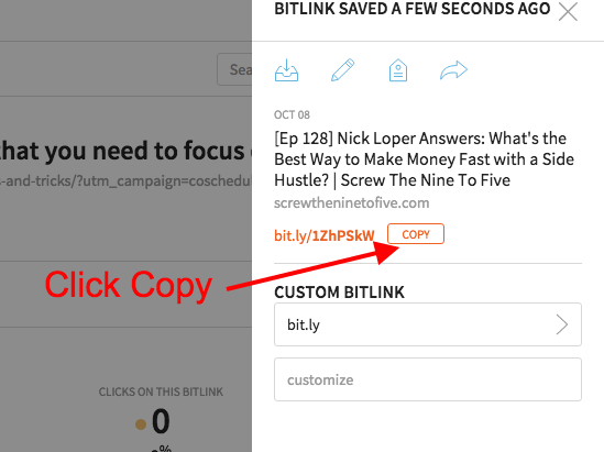 How to Get a Bitly Link