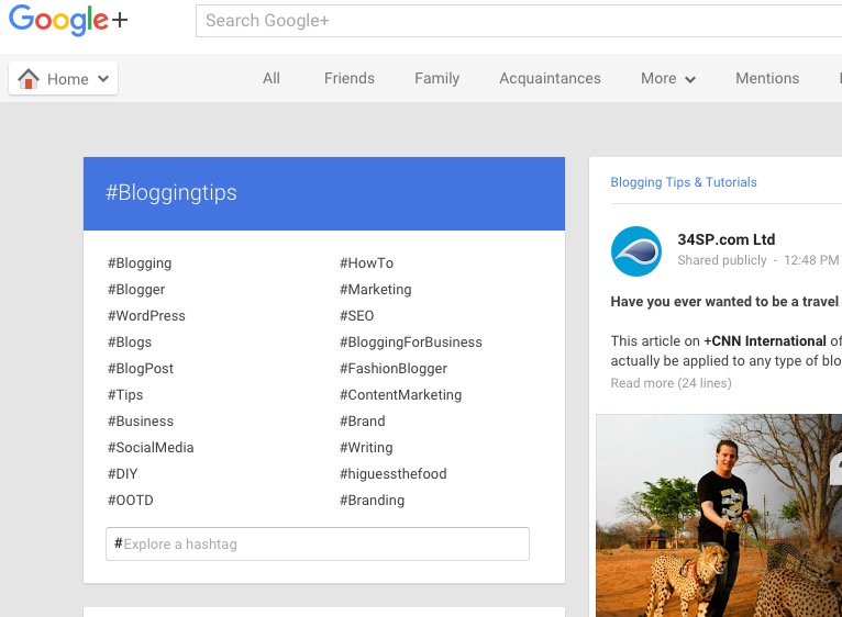 How to use Hashtags on Google Plus