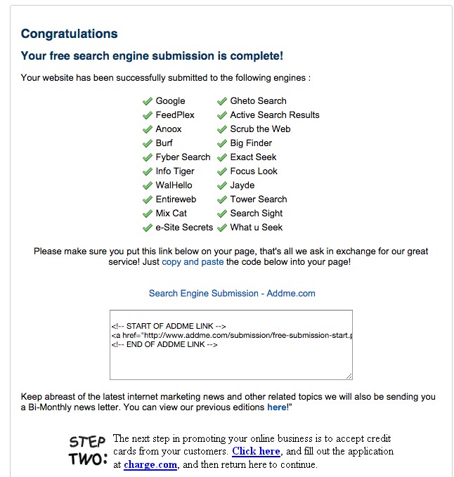 Free Website Submission Software