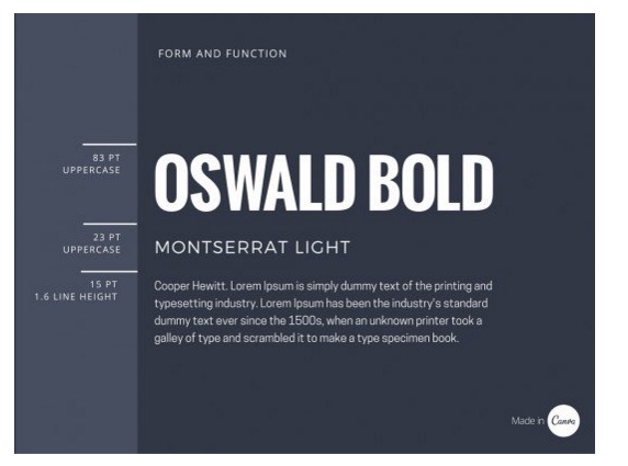 Choose a font for a blog