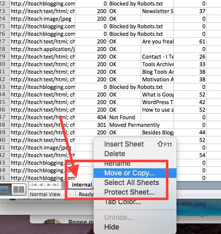 How to duplicate an Excel tab