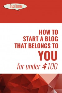 How to start a blog