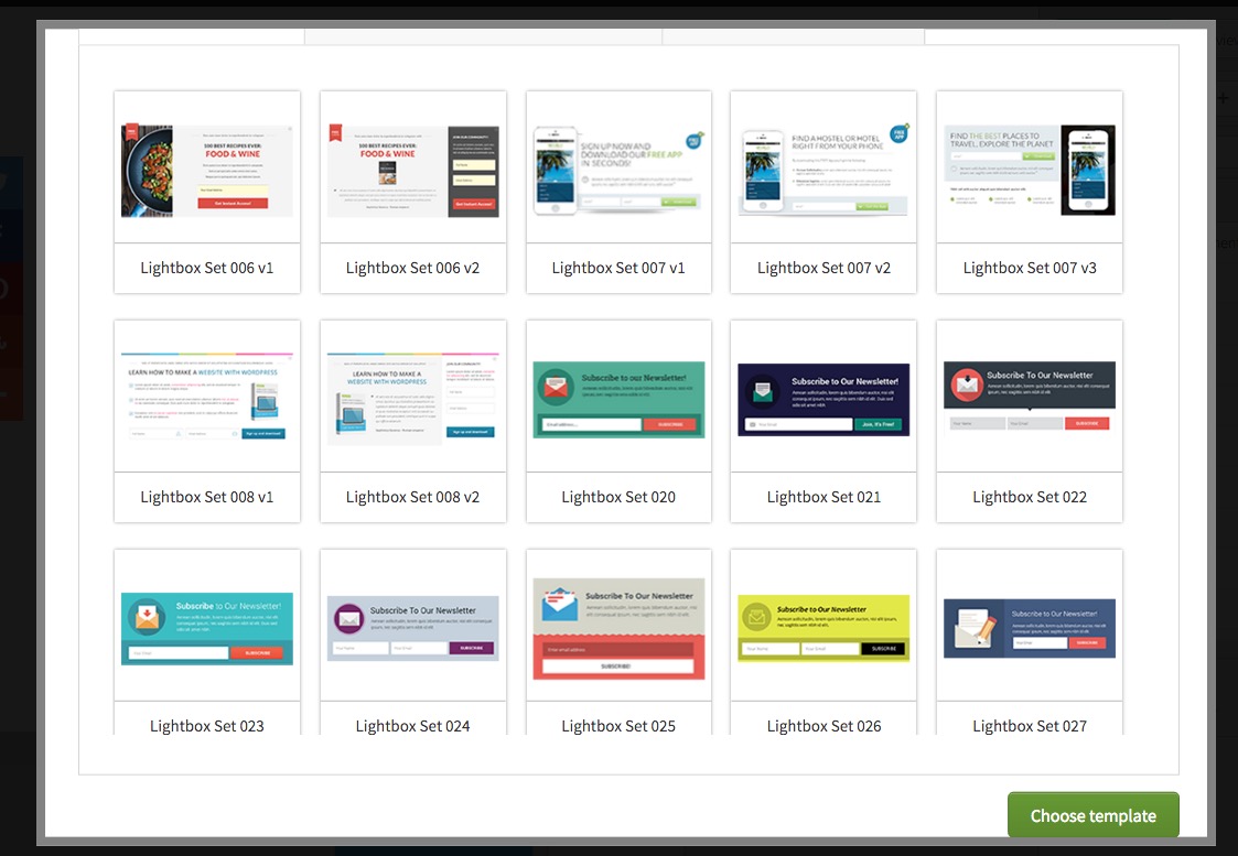 Thrive Leads Create Email Popup Templates