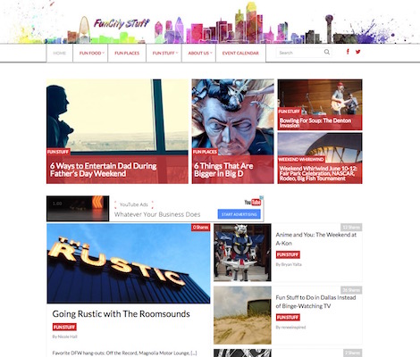 A bit about magazine style blog design